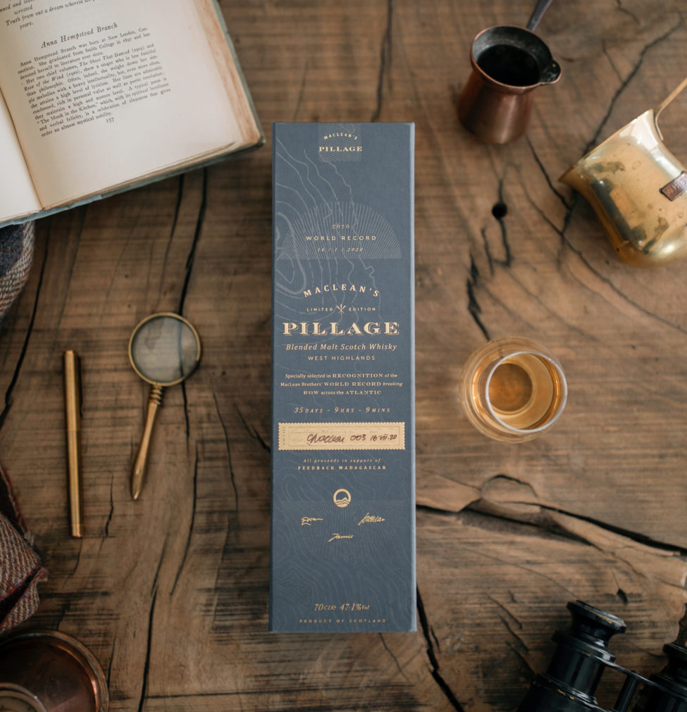 Pillage packaging produced by Blue Box design