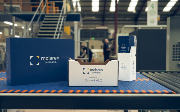 McClaren Corrugate Product Range on display in the packaging manufacturing plant